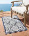 Savannah Pergola Collection Area Rug -  Eden Rectangle Navy Blue  lifestyle 12