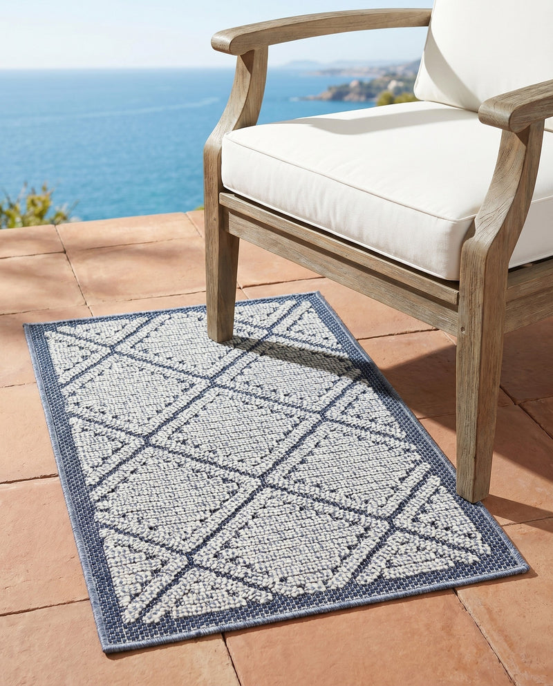 Savannah Pergola Collection Area Rug -  Eden Rectangle Navy Blue  lifestyle 12