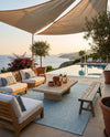 Seaside Serenity Collection Area Rug - Veranda (Aquamarine) Rectangle Aquamarine  lifestyle 22