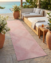 Urban Terrace Collection Area Rug -  Chelsea (Pink) Runner Pink  lifestyle 34