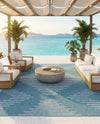 Urban Terrace Collection Area Rug -  Chelsea (Light Aqua) Rectangle Light Aqua  lifestyle 11