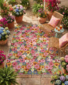 Seaside Blooms Collection Area Rug -  Marseilles Rectangle Multi  lifestyle 48