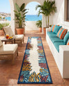 Caribbean Terrace Collection Area Rug -  Tortola Runner Multi  lifestyle 25