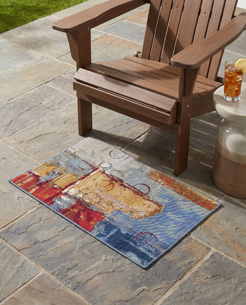 Urban Terrace Collection Area Rug -  Arbour Rectangle Multi  lifestyle 12
