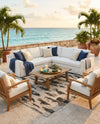 Seaside Haven Rugs Collection Area Rug -  Seabreeze Rectangle Beige  lifestyle 11
