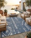 Desert Nomad Terrace Collection Area Rug - Sahara (Blue) Rectangle Blue  lifestyle 20