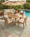 Urban Oasis Rugs Collection Area Rug -  Rooftop (Green) Oval Green  lifestyle 53