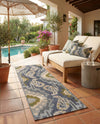 Urban Terrace Collection Area Rug -  Vista Runner Blue  lifestyle 44