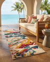 Outdoor Marrakesh Collection Area Rug -  Meknes Runner Multi  lifestyle 28