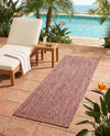 Sustainable Strands Indoor-Outdoor Oasis Collection Area Rug -  Sandbar (Multi) Runner Multi  lifestyle 63
