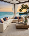 Seaside Serenity Collection Area Rug - Veranda (Light Gray) Rectangle Light Gray  lifestyle 23