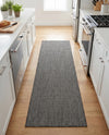 Seaside Serenity Collection Area Rug - Veranda (Black) Runner Black  lifestyle 42