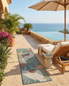 Coastal Terrace Collection Area Rug -  Boardwalk Runner Blue  lifestyle 72