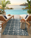 Seaside Haven Rugs Collection Area Rug - Sapphire (Teal) Rectangle Teal  lifestyle 24