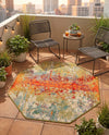 Urban Terrace Collection Area Rug -  Terrace Octagon Multi  lifestyle 57