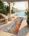 Urban Terrace Collection Area Rug -  Arbour Runner Multi  lifestyle 28