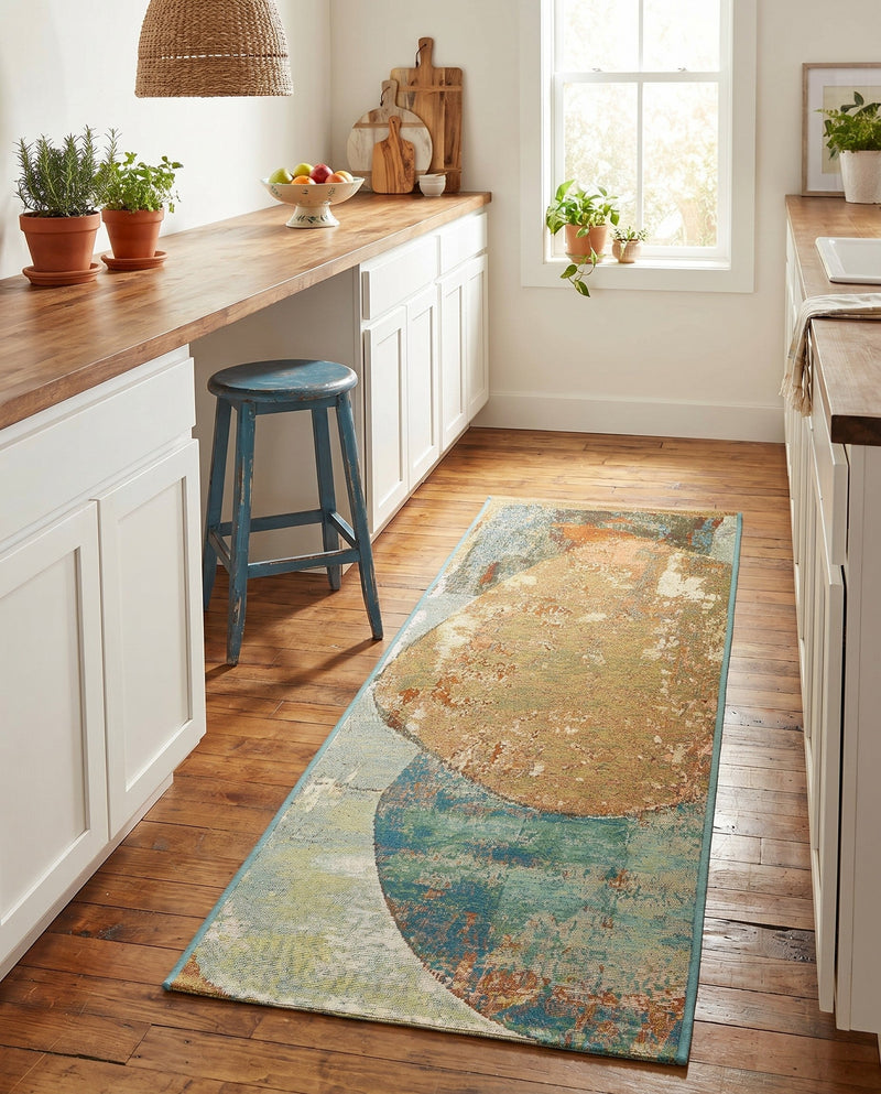 Urban Terrace Collection Area Rug -  Portico Runner Multi  lifestyle 71