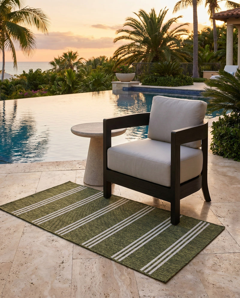 Urban Oasis Rugs Collection Area Rug -  District (Green) Rectangle Green  lifestyle 3