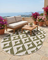 Urban Oasis Rugs Collection Area Rug -  Highrise (Green) Oval Green  lifestyle 30