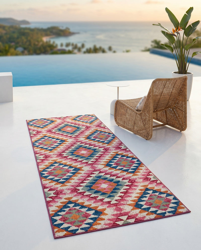 Mesa Oasis Rugs Collection Area Rug - Sedona Runner Multi  lifestyle 48