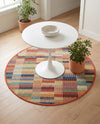 Coastal Terrace Collection Area Rug -  Harbor Round Multi  lifestyle 53