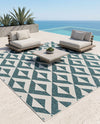 Urban Oasis Rugs Collection Area Rug -  Highrise (Teal) Square Teal  lifestyle 47