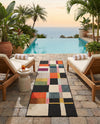 Outdoor Marrakesh Collection Area Rug -  Tangier Runner Multi  lifestyle 62