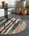 Urban Terrace Collection Area Rug -  Capri Round Multi  lifestyle 21