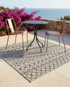 Savannah Pergola Collection Area Rug -  Pergola (Gray) Square Gray  lifestyle 92