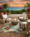 Urban Terrace Collection Area Rug -  Portico Rectangle Multi  lifestyle 21
