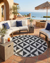 Urban Oasis Rugs Collection Area Rug -  Highrise (Charcoal Gray) Round Charcoal Gray  lifestyle 37