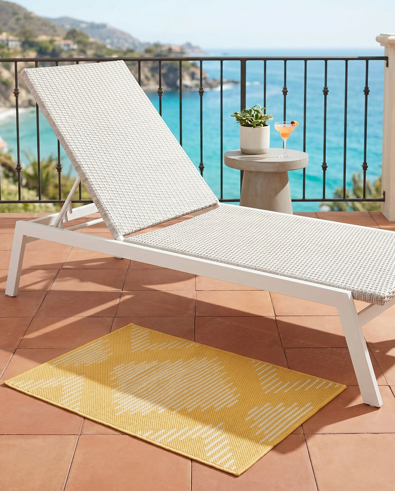 Urban Terrace Collection Area Rug -  Chelsea (Yellow) Rectangle Yellow  lifestyle 4