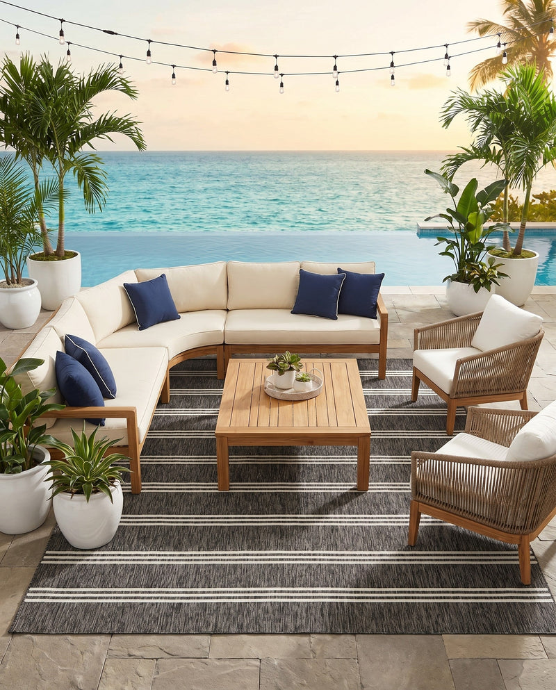 Urban Oasis Rugs Collection Area Rug -  District (Charcoal) Rectangle Charcoal  lifestyle 39