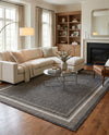 Terrace Fringe Collection Area Rug - Veranda (Black) Rectangle Black  lifestyle 12