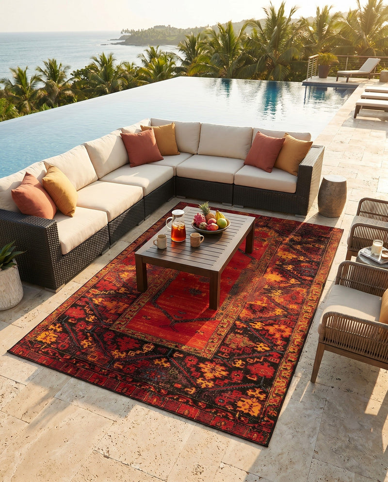 Safari Escape Rugs Collection Area Rug - Serengeti Rectangle Multi  lifestyle 41