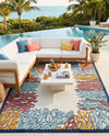 Caribbean Terrace Collection Area Rug -  Tortola Rectangle Multi  lifestyle 15