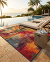 Urban Terrace Collection Area Rug -  Atrium Rectangle Multi  lifestyle 62