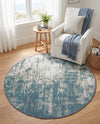 Seaside Haven Rugs Collection Area Rug -  Schooner Round Blue  lifestyle 46