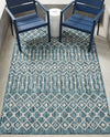 Savannah Pergola Collection Area Rug -  Pergola (Teal) Rectangle Teal  lifestyle 11