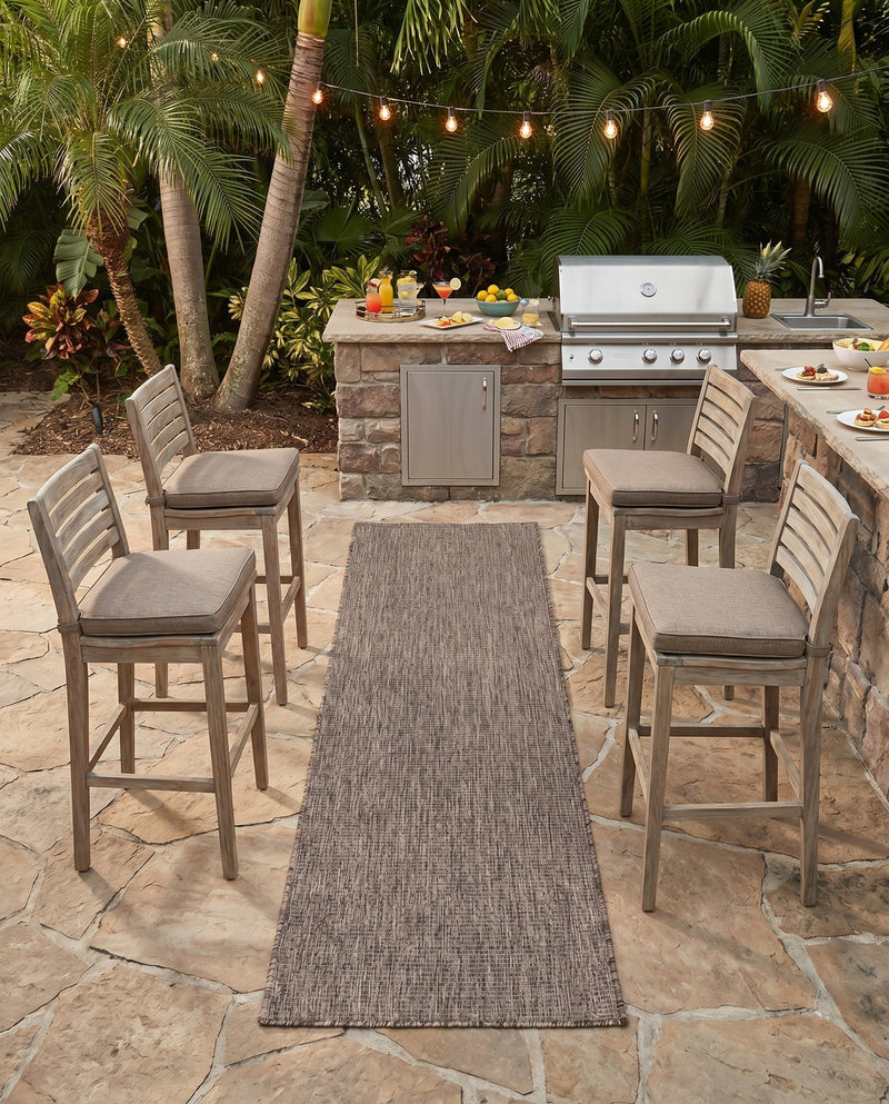 Seaside Serenity Collection Area Rug - Veranda (Light Brown) Runner Light Brown  lifestyle 34
