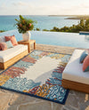 Caribbean Terrace Collection Area Rug -  Tortola Rectangle Multi  lifestyle 20