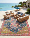 Patio Heritage Collection Area Rug -  Sanctuary Rectangle Multi  lifestyle 54