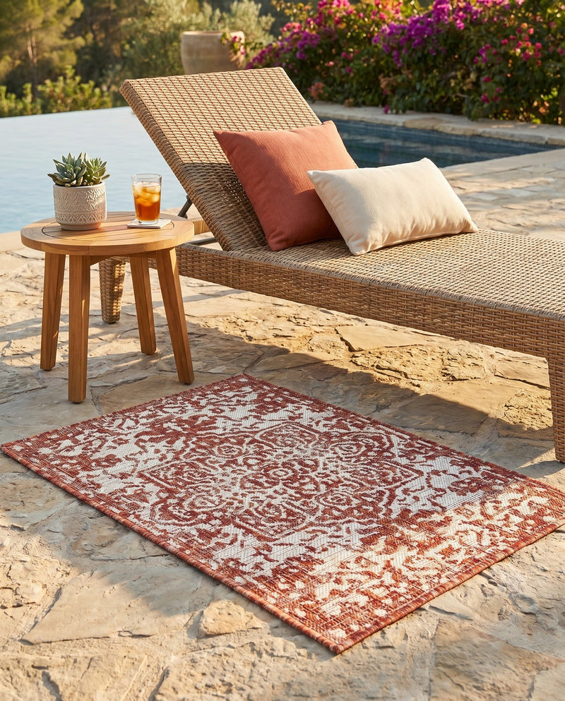 Urban Oasis Rugs Collection Area Rug -  Penthouse (Rust Red) Rectangle Rust Red  lifestyle 10