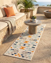 Bahama Breeze Outdoor Collection Area Rug -  Andros Runner Gray  lifestyle 71