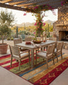 Urban Terrace Collection Area Rug -  Rooftop Rectangle Multi  lifestyle 41