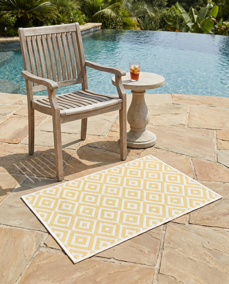 Urban Oasis Rugs Collection Area Rug -  Rooftop (Yellow Ivory) Rectangle Yellow Ivory  lifestyle 24