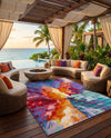 Urban Terrace Collection Area Rug -  Laneway Rectangle Multi  lifestyle 24
