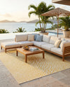 Urban Oasis Rugs Collection Area Rug -  Terrace (Yellow Ivory) Rectangle Yellow Ivory  lifestyle 17