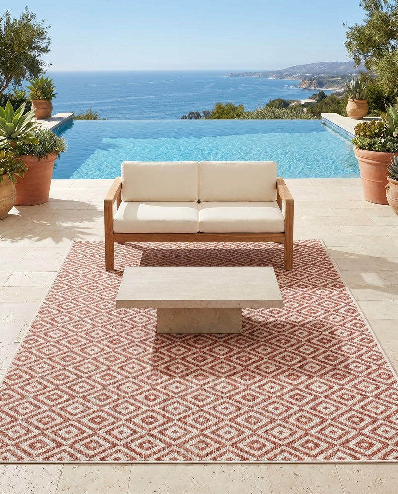 Urban Oasis Rugs Collection Area Rug -  Rooftop (Rust Red) Rectangle Rust Red  lifestyle 19