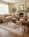 Patio Heritage Collection Area Rug -  Augusta (Natural) Rectangle Natural  lifestyle 32
